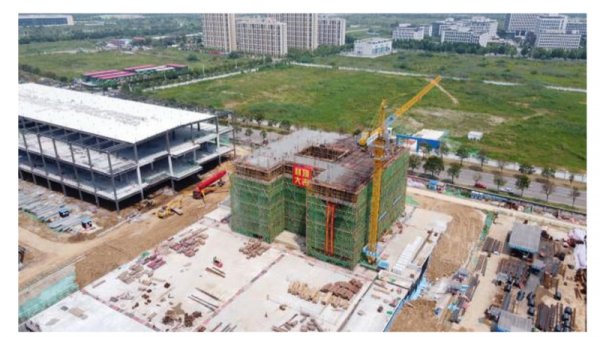 南京腾讯华东云计算基地项目101#研发楼封顶